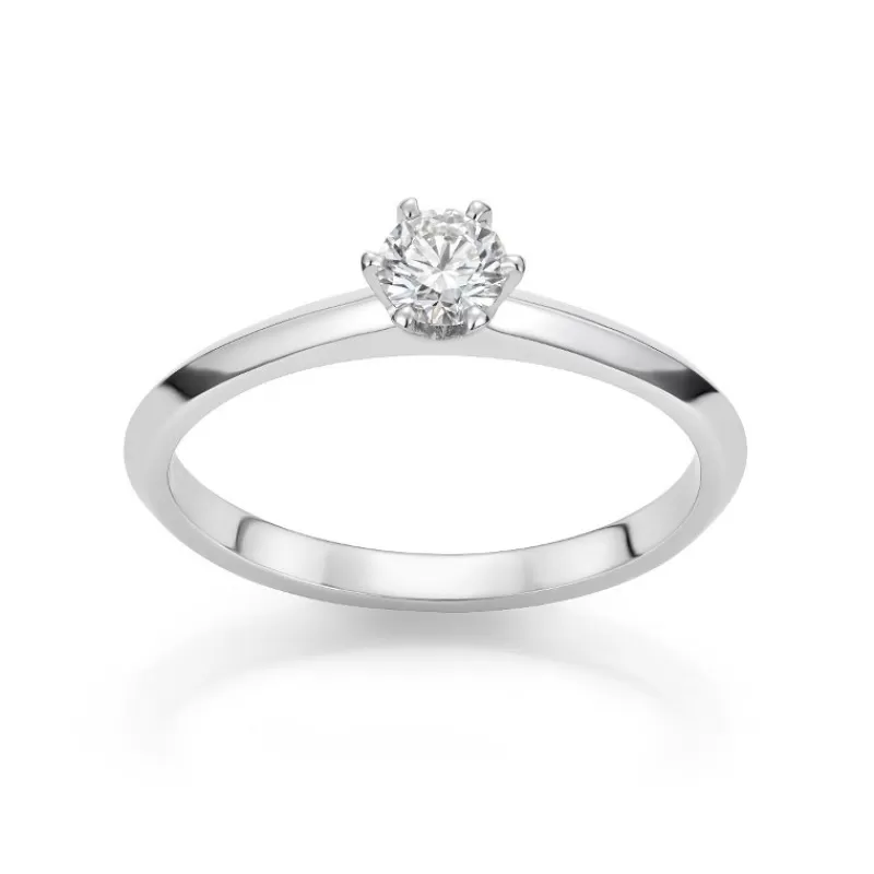 David-Andersen Diamantringer-Ring, Solitaer 0,25 Ct