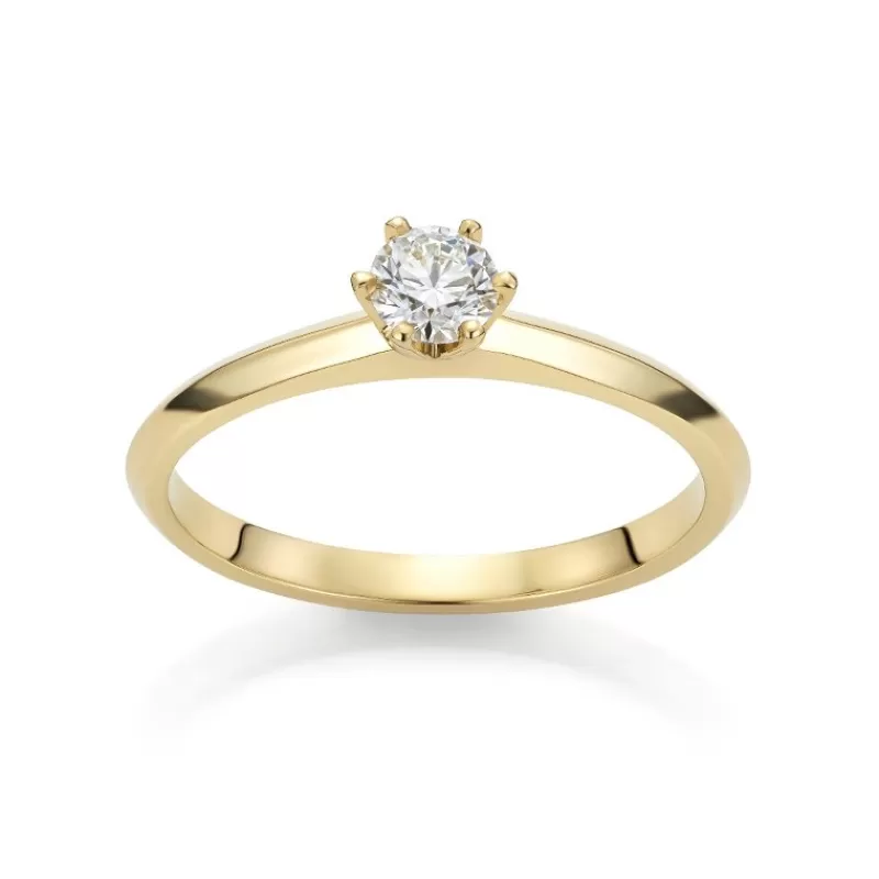 David-Andersen Diamantringer-Ring, Solitaer 0,25Ct
