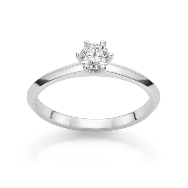 David-Andersen Diamantringer-Ring, Solitaer 0,30 Ct