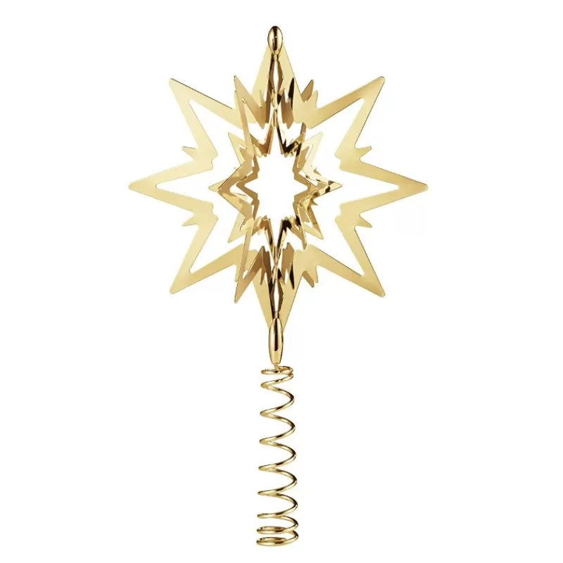 Georg Jensen Home Julepynt-Toppstjerne, Forgylt Liten