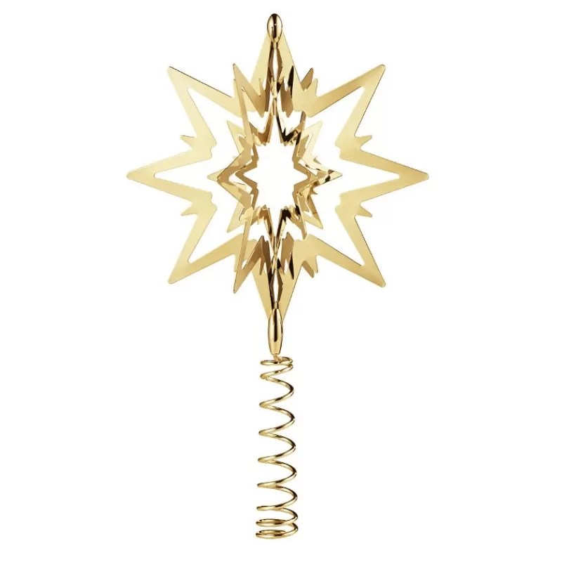 Georg Jensen Home Julepynt-Toppstjerne, Forgylt Medium