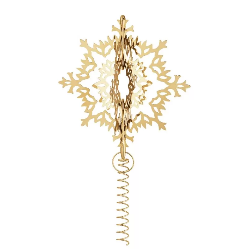 Georg Jensen Home Julepynt-Toppstjerne, Isrose Forgylt