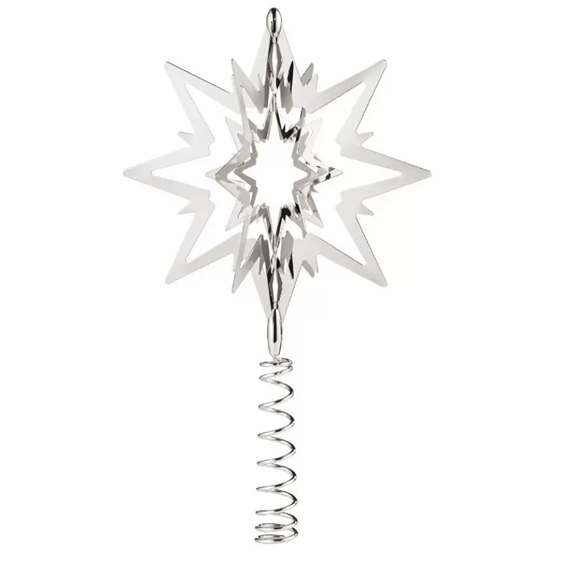 Georg Jensen Home Julepynt-Toppstjerne, Palladiumbelagt Medium